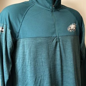 Midnight green Philadelphia eagles combine quarter zip